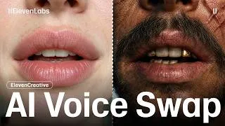 Thumbnail: How to Swap Your Voice with AI — ElevenLabs Voice Changer