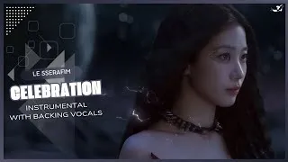 Thumbnail: LE SSERAFIM - CELEBRATION (Instrumental with backing vocals) |Lyrics|