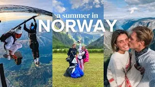 Thumbnail: a summer in norway & how skydiving changed our life