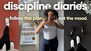 Thumbnail: discipline diaries 🎧 reading atomic habits, consistency at the gym, confidence chats & MORE 🤍