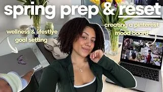 Thumbnail: preparing for SPRING 🌷 setting new wellness & lifestyle goals + making a pinterest mood board! 🤍