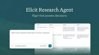 Thumbnail: Elicit Research Agent