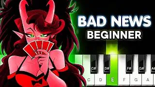 Thumbnail: BAD NEWS – Stellar, Black Gryph0n & Baasik | Easy Piano Tutorial for Beginners