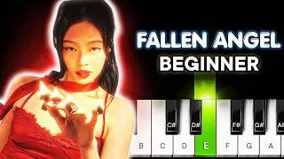 Thumbnail: JENNIE – FALLEN ANGEL | Easy Piano Tutorial for Beginners