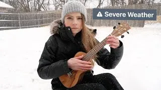 Thumbnail: playing "snowman" while in a snowstorm