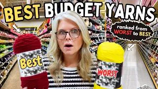 Thumbnail: The Most Popular BUDGET Yarns (Ranked from WORST to BEST)