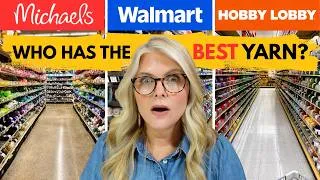 Thumbnail: MICHAELS vs HOBBY LOBBY vs WALMART: Who Has the BEST YARN in 2026?
