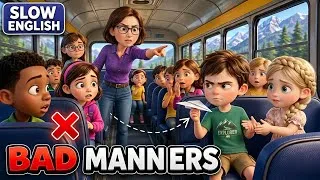Thumbnail: EMMA AND JACK ON A SCHOOL TRIP | Slow English Story | A2 Level For Beginners | Learn English Story 