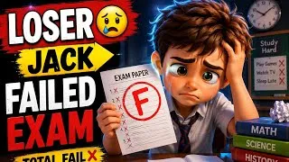 Thumbnail: JACK FAILED IN EXAM SLOW ENGLISH | Who Will Get the Highest Marks | Slow English Story  | A2 Level