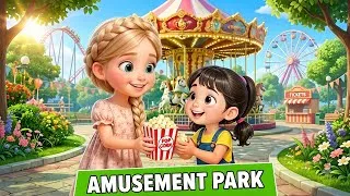 Thumbnail: Jack and Emma's Amusement park Adventures | Slow English | English Story for Beginners 