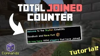 Thumbnail: Total Players Joined Counter Minecraft Bedrock