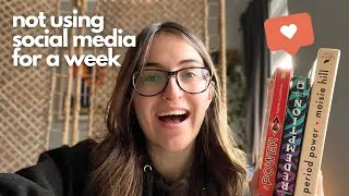 Thumbnail: No Social Media for a Week (I read books instead!)
