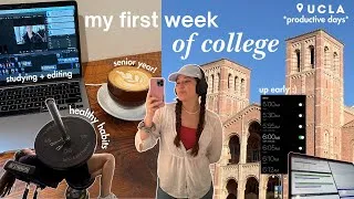 Thumbnail: my first week of college📚🎧*realistic & productive* UCLA senior days in the life