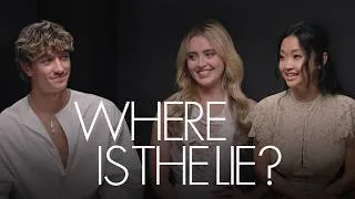 Thumbnail: Lana Condor, Gavin Casalegno & Kathryn Newton Take Turns in the Hot Seat | Where Is the Lie? | ELLE
