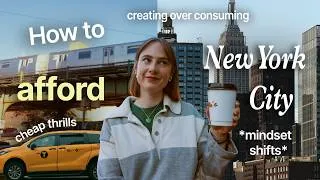 Thumbnail: How To Afford NYC in 2026 💸 mindset shifts to *not* live paycheck to paycheck