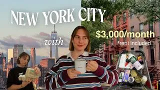 Thumbnail: i live in NYC with $3k/month 💸 (this is what my life looks like)