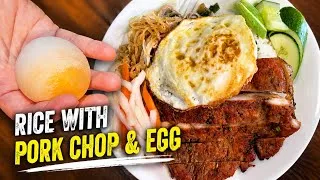 Thumbnail: What can I do with peeled raw egg? Vietnamese Broken Rice with Pork Chop and Sunny-Side Egg