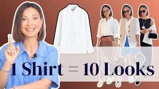 Thumbnail: Maximize Your Summer Style: 10 Chic Looks from One White Button-Up Shirt