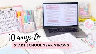 Thumbnail: How to Prepare for a New School Year 📝  10 ways to start the school year strong! 💪