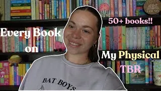 Thumbnail: Every Book on my Physical TBR | 50+ books!!