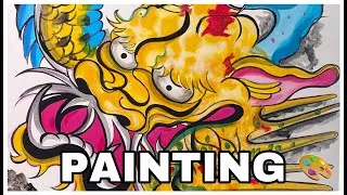 Thumbnail: Paint with me: Aesthetically pleasing, mind numbing, relaxing ASMR painting video