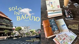 Thumbnail: solo trip to Baguio 🪵 no itinerary, journaling & reading while traveling, cafe hopping, bookstores 📚