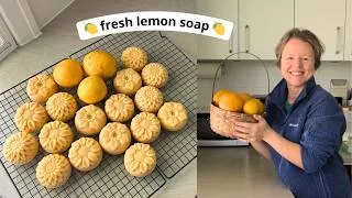 Thumbnail: Fresh lemon juice soap recipe - a natural citric acid and colour boost! (full tutorial)