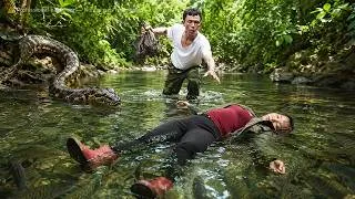 Thumbnail: 72 Hours Survival: Giant Python Ambushes a Woman Catching Fish in a Forest Stream!