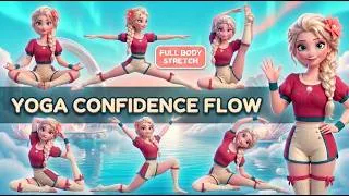 Thumbnail: Yoga Confidence Flow | Yoga for Children | Full Body Stretch for Kids | Frozen | Elsa Elittle Yoga