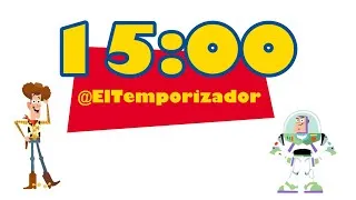 Thumbnail: 15-MINUTE Animated Toy Story Timer | Woody and Buzz on Screen ⚪ | Randy Newman Alarm 🎵