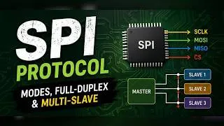 Thumbnail: SPI Protocol Explained: Clock Modes, Full-Duplex Transfer & Multi-Slave Implementation