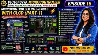 Thumbnail: PIC16F877A Projects with PICSimLab | Episode 15: Microcontroller Interfaces with CLCD (Part-1)
