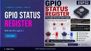 Thumbnail: ESP32 Shared Interrupts: How Does the ISR Find the Triggering GPIO? (M3L4P10)