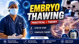 Thumbnail: Embryo Thawing Practical + Complete Theory |Step-by-Step IVF Embryology Training|Embryologist Fareed