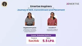 Thumbnail: Job Ready Embedded System Course | How Aswathi  and Supriya Students Got Placed at Sandisk