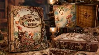 Thumbnail: DIY Fantasy Book Box | Mixed Media Keepsake Box #diy #bookbox #fantasyworld