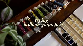 Thumbnail: trying a new medium ✸ holbein gouache