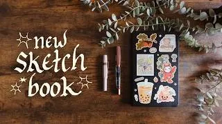 Thumbnail: decorating my new sketchbook ⋆˚꩜｡