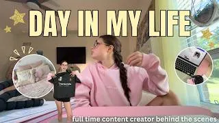 Thumbnail: full-time content creator day in the life📱💻