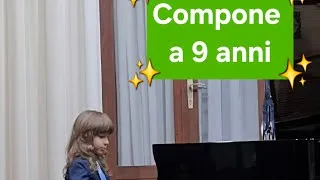 Thumbnail: Emils Carniel 9 anni compone nuovo brano originale al pianoforte Allegria. New piano composition Joy
