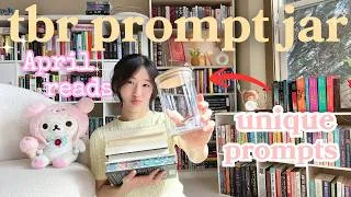 Thumbnail: tbr prompt jar picks my april reads🌷  *with unique prompts🤓  *