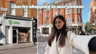 Thumbnail: Charity shopping in the MOST EXPENSIVE area of London | Marylebone come shop with me 🫶🏼 vlogmas