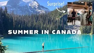 Thumbnail: I FLEW TO CANADA TO SURPRISE MY BROTHER | BC Summer Travel Vlog 🇨🇦✈️