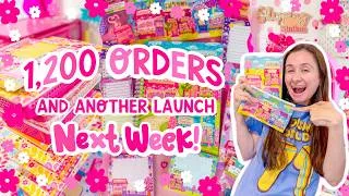Thumbnail: 1,200+ Open Orders 🤯 And Another Launch Next Week!? 💕 Small Business Studio Vlog