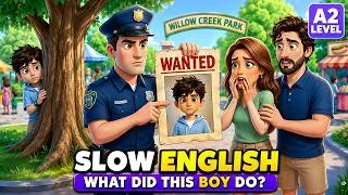 Thumbnail: Why Are the Police Looking for This Boy? | Slow English Listening Story (A2)