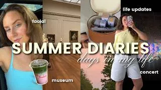 Thumbnail: SUMMER DIARIES 🍋🎟️ life update, concert, facial, summer makeup, museum (kansas city days)