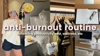 Thumbnail: ANTI-BURNOUT ROUTINE 📔⭐️ healthy routines, aritzia sale haul, habits, & self care! | Flo Health