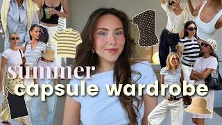 Thumbnail: HOW TO BUILD A SUMMER CAPSULE WARDROBE 🌸 your guide to the perfect SUMMER wardrobe! (outfit inspo)