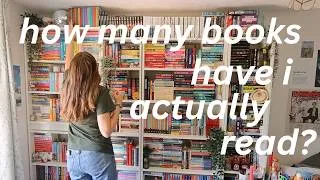 Thumbnail: how many books have i read? 📚🗒️ shelf audit 2026 edition