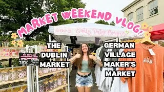 Thumbnail: Market Weekend Vlog 🪩👻🌷 The Dublin Market + German Village Maker's Market